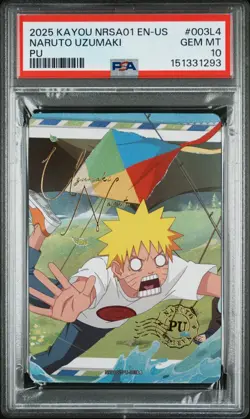 2025 KAYOU NARUTO SMRITI COLLECTIBLE CARD NRSA01 #003L4 NARUTO UZUMAKI PSA 10 - Image 1