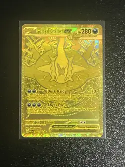 Pokemon TCG Mega Darkrai Ex Gold Card - Image 1