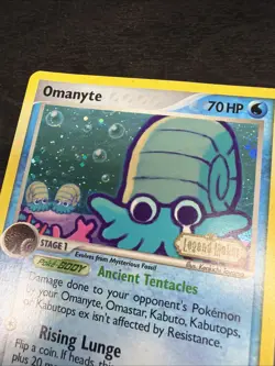Omanyte 60/92 Legend Maker STAMPED Reverse Holo Pokemon Card 💦🔥🔥 - Image 2