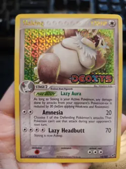 Slaking 15/107 Deoxys Reverse Holo Pokemon Card Light Played LP - Image 1