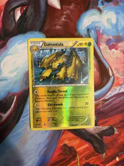 Pokemon TCG 2016 Trading Card -- XY Steam Siege Galvantula 42/114 Rev Holo LP+ - Image 1