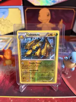Pokemon TCG 2016 Trading Card -- XY Steam Siege Galvantula 42/114 Rev Holo LP+ - Image 3