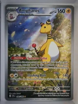 Ampharos Illustration Rare 090/086 Chaos Rising Pokemon TCG Card NM - Image 1