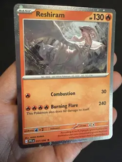 Pokemon TCG 2-Card Cosmo holo Lot Reshiram 017/094 Moltres NON-holo 014/094 - Image 3