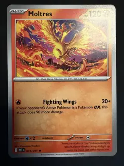 Pokemon TCG 2-Card Cosmo holo Lot Reshiram 017/094 Moltres NON-holo 014/094 - Image 5