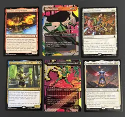 Magic: The Gathering Marvel Super Heroes 6 Card Lot. Mythic, Borderless. - Image 1