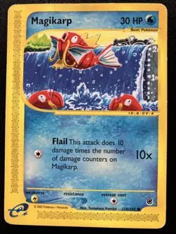 Magikarp 118/165 Expedition Base Set e-Card Regular Common Basic 30 HP English - Image 1