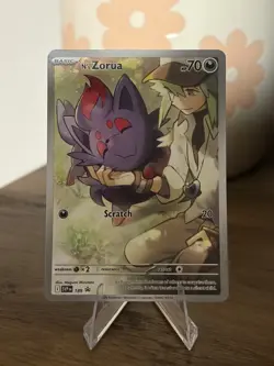 Pokemon TCG N's Zorua 189 Scarlet & Violet Promo Holo Card Journey Together - Image 1