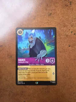 Disney Lorcana TCG Hades Looking for a Deal 56/204 Legendary Regular - NM - Image 1