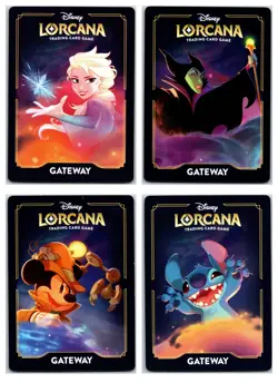 SHIMMERING SKIES 4 Card Gateway Insert Complete Set Disney Lorcana Elsa Mickey - Image 1
