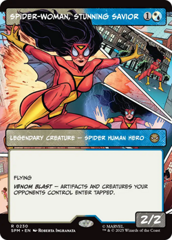 Spider-Woman, Stunning Savior (FOIL) x1 - MTG Marvel's Spider-Man SPM #230 - Image 1