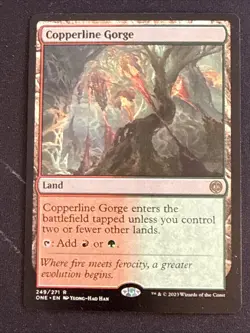 1x Copperline Gorge (249) Phyrexia All Will Be One LP MTG Magic the Gathering x1 - Image 1