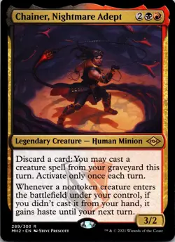 Chainer, Nightmare Adept 289 Rare Modern Horizons 2 MTG NM - Image 1