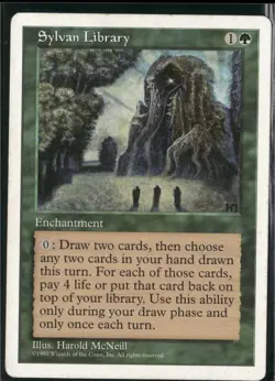 Magic the Gathering Sylvan Library MTG Core Set 5th Edition - Image 1
