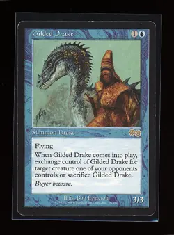 Gilded Drake 76 Rare Urza's Saga Magic: The Gathering LP (MLP) - Image 1