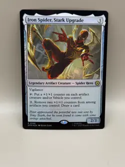 IRON SPIDER, STARK UPGRADE 166 MARVEL'S SPIDER-MAN MTG FOIL NM/M - Image 1