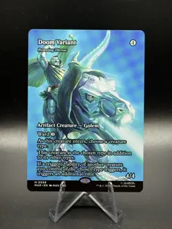 Doom Variant Roaming Throne Borderless -0099 MTG MSH Non-Foil- NM - Image 1