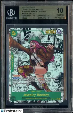 2025 One Piece Legacy of the Master OP12118 Jewelry Bonney Manga Art SEC BGS 10 - Image 1