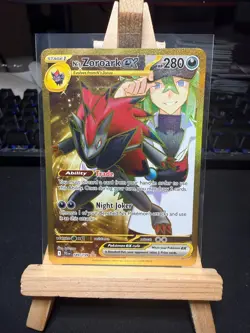 Pokemon TCG N's Zoroark EX 189/159 - Gold Hyper Rare - Journey Together - NM - Image 1