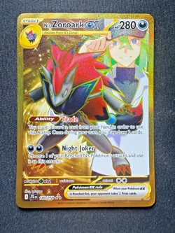 Pokemon TCG N's Zoroark EX 189/159 - Gold Hyper Rare - Journey Together - NM - Image 2