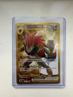 Pokemon TCG Journey Together N's Zoroark EX Gold Hyper Rare Card 189/159 - Image 1