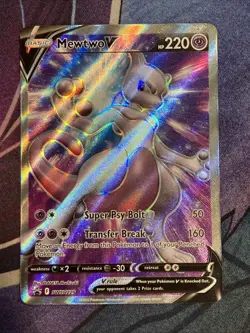 Pokemon 2022 SWSH: Sword & Shield Promo Cards (SWSD): Mewtwo V (SWSH229) LP - Image 1