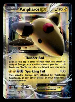 Ampharos EX 27/98 EX Rare Holo Ancient Origins Pokemon Card - Image 2