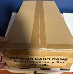 Bandai Digimon Card Game 2nd Anniversary Set Anniversary Promo Box PB-12E SEALED - Image 1