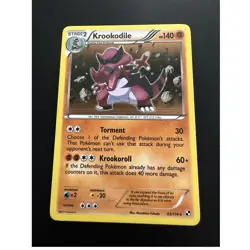 Krookodile 65/114 Pokemon Card Black & White 2011 Holo Rare - Image 1