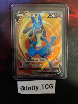 Lucario V SWSH213 SWSH: Sword & Shield Promo Cards Holo - Image 1