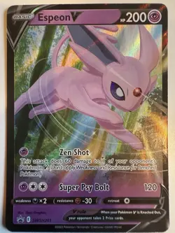 Espeon V SWSH201 SWSH: Sword & Shield Promo Cards Holo NM - Image 1