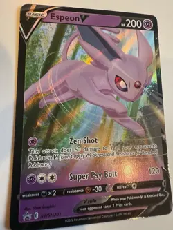 Espeon V SWSH201 SWSH: Sword & Shield Promo Cards Holo NM - Image 2