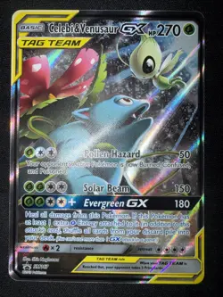 Pokemon Celebi & Venusaur GX SM167 Sun & Moon Promo Card Mint Condition PSA10!U - Image 1