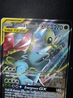 Pokemon Celebi & Venusaur GX SM167 Sun & Moon Promo Card Mint Condition PSA10!U - Image 3
