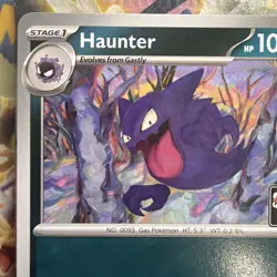 Haunter Pokemon Prize Pack Series 9 Promo Pokemon Card NM/LP POR 049/088 - Image 2