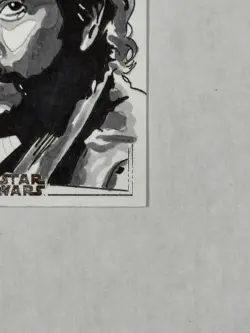Cassian Andor 1/1 Artist Sketch Card by Dan Riveron Topps Chrome Star Wars - Image 5