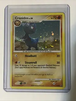 Cranidos LV.24 DP07 Holo Black Star Promo Pokemon Card NM - Image 1