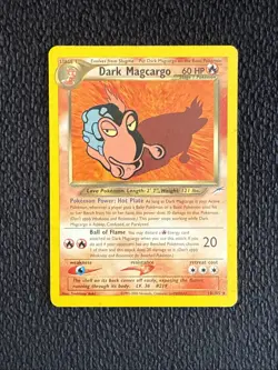 Pokemon Card - Dark Magcargo Neo Destiny 18/105 Rare LP - Image 1