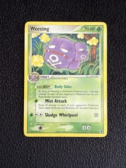 Pokemon TCG Weezing EX Delta Species 33/113 Regular Rare Card - Image 1