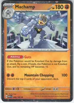 MACHAMP (COSMOS HOLO) 068/165 HOLO MISCELLANEOUS CARDS & PRODUCTS POKEMON NM - Image 1