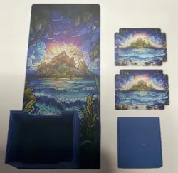 Arcane Fortress Card Deck Box for MTG Commander, Fits 100+ Card (Hidden Island) - Image 1