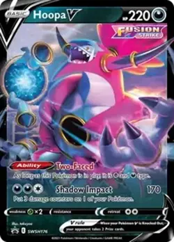 Hoopa V SWSH176 Ultra Rare Holo Sword & Shield Promo Card - Image 1