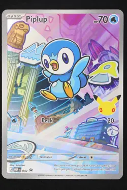Piplup - 42 - Promo - Pokemon Card - Near Mint - Image 1