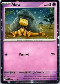 Abra (Cosmos Holo) 063/165 Promo Miscellaneous Cards & Products Pokemon NM/M - Image 1