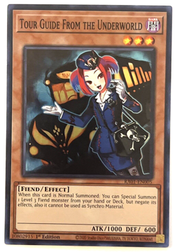 YuGiOh! - Tour Guide From the Underworld - RA01-EN005 - 1st Edition - Super Rare - Image 1