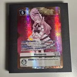 Bandai Digimon Card Game BT24-102 Homeros Alt Art Foil Secret Rare Tamer - Image 1