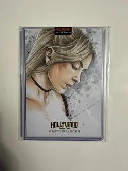 Hollywood Masterpieces 1/1 Triple Panel Sketch Card Sydney Sweeney - Image 1