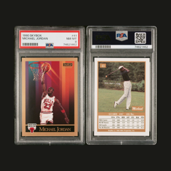1990 Skybox MICHAEL JORDAN #41, PSA 8 NEAR MINT - MINT - Image 1