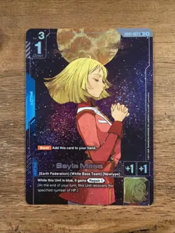 Sayla Mass GD01-087 R+ Rare Plus Alternate Art Foil Bandai Gundam Card Game - Image 1