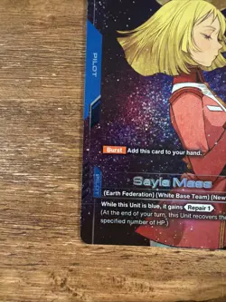 Sayla Mass GD01-087 R+ Rare Plus Alternate Art Foil Bandai Gundam Card Game - Image 2
